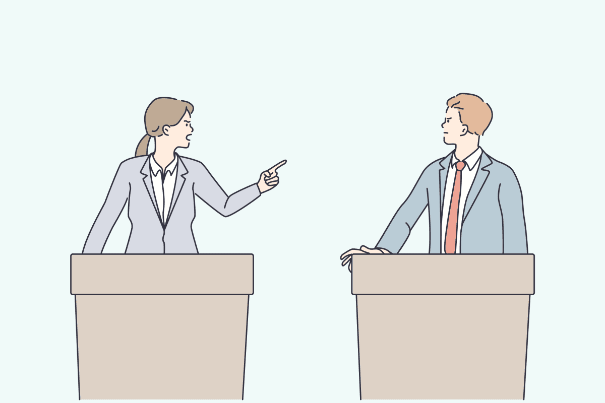 Objector arguing against petitioner